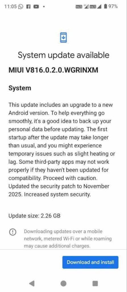 Poco C71 Get Android 16 Update